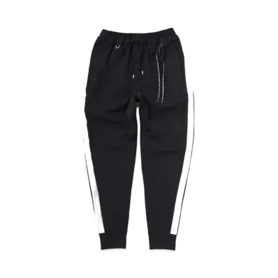 mastermind JAPAN Regular Side Line Track Pants "Black White"
