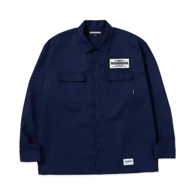 NEIGHBORHOOD Classic Work Shirt LS "Navy"