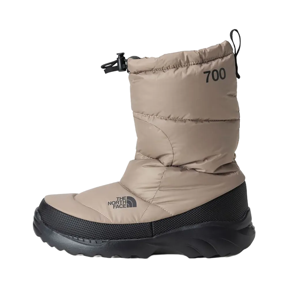 The North Face Nuptse Traction Bootie "Mushroom Grey/TNF Black"