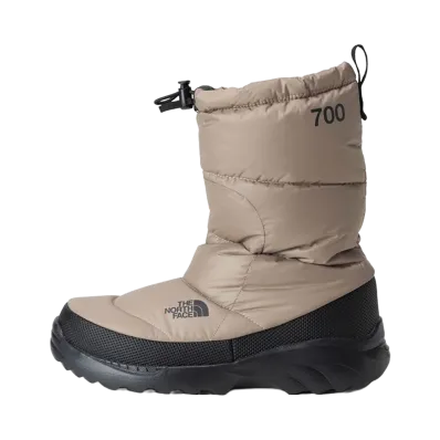 The North Face Nuptse Traction Bootie "Mushroom Grey/TNF Black"
