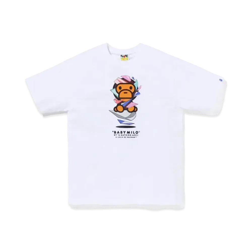 A BATHING APE x LOUIS DE GUZMAN Baby Milo Tee "White"