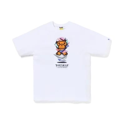 A BATHING APE x LOUIS DE GUZMAN Baby Milo Tee "White"