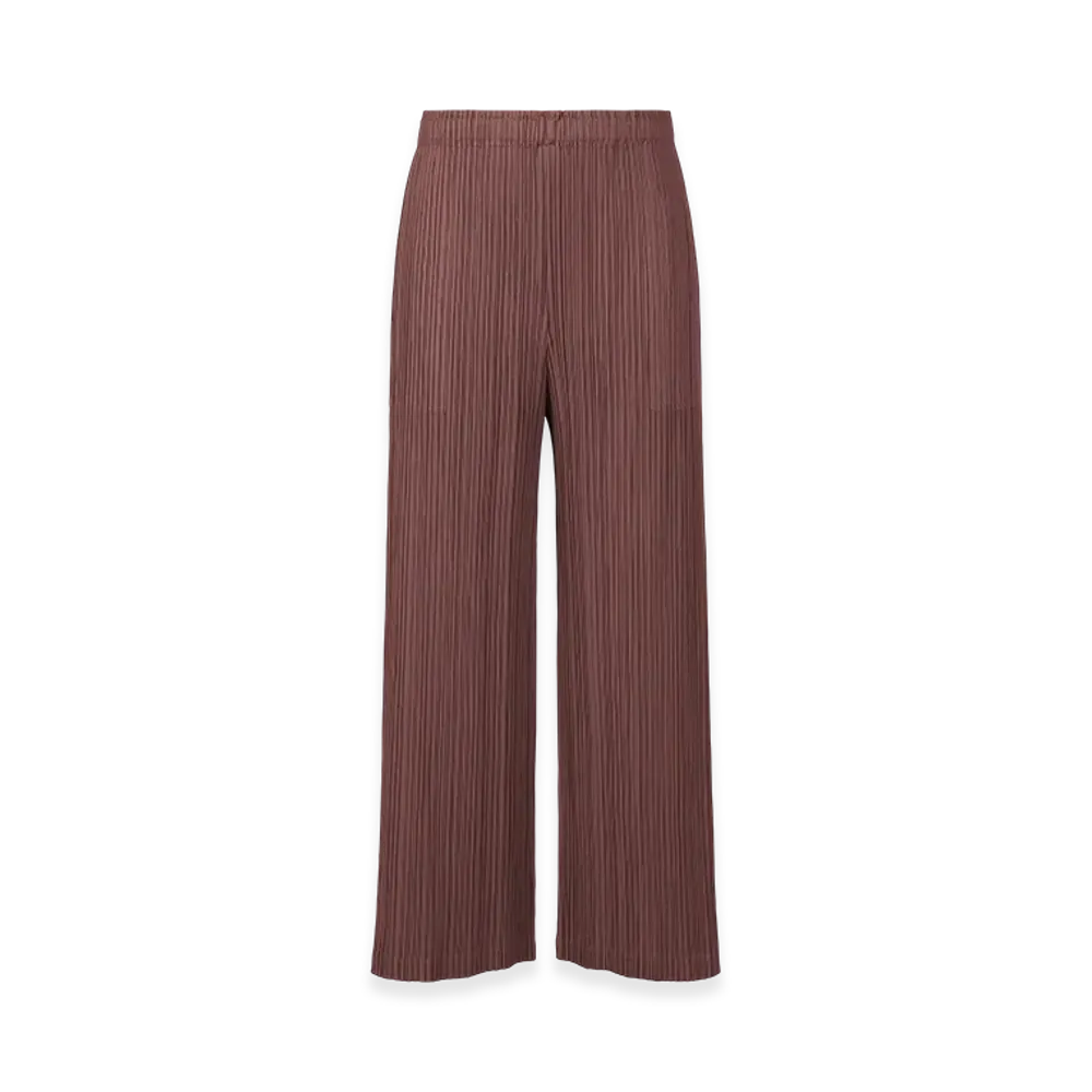 PLEATS PLEASE ISSEY MIYAKE Loop Bottoms "Red Brown"