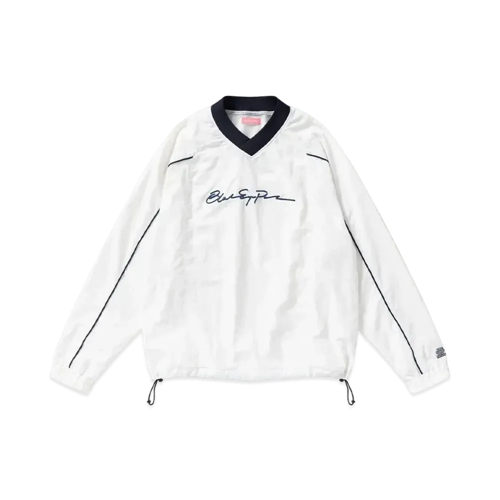 BlackEyePatch Autograph Logo V Neck Pullover "White"