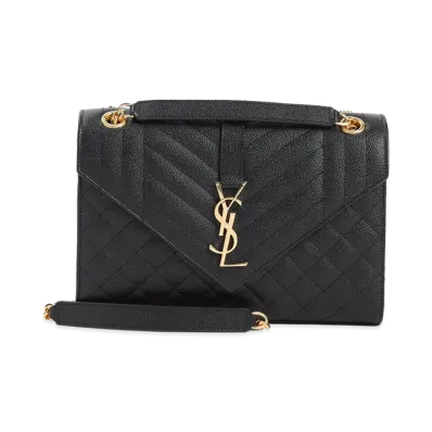 Saint Laurent Women's 'Envelope' Medium Shoulder Bag "Black"