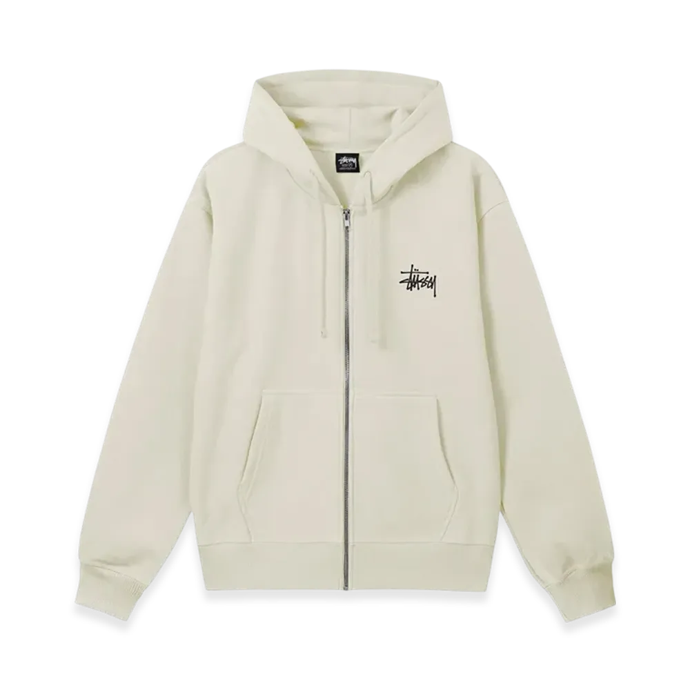 Stussy Basic Stussy Zip Hoodie 2023 "Stone"