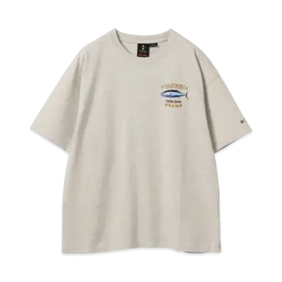 BEAMS x Columbia PFG Exclusive Graphic Tee "AshGray"