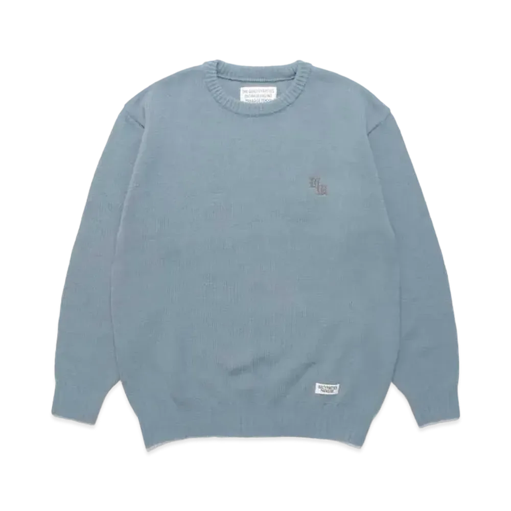 WACKO MARIA Classic Knit Sweater "Light Blue"
