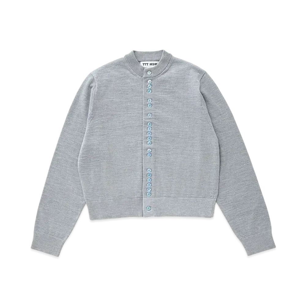 TTT MSW Crew Neck Cardigan "Grey"