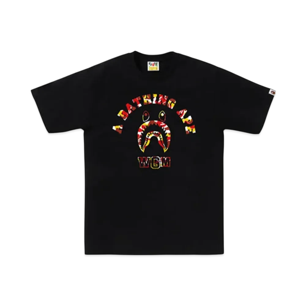 A BATHING APE Bape Store Beijing Shark College Tee "Black"