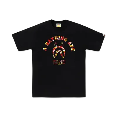 A BATHING APE Bape Store Beijing Shark College Tee "Black"