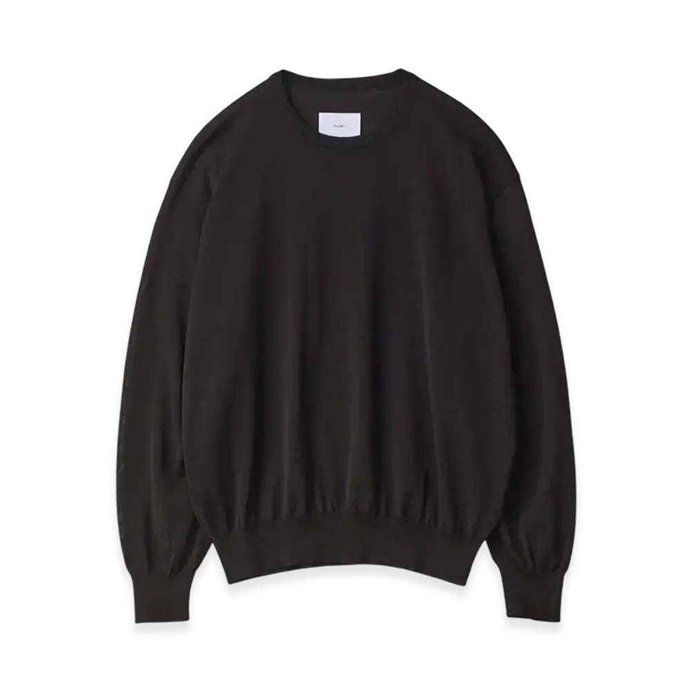 ssstein Wool Silk Knit Tucked LS "Black"