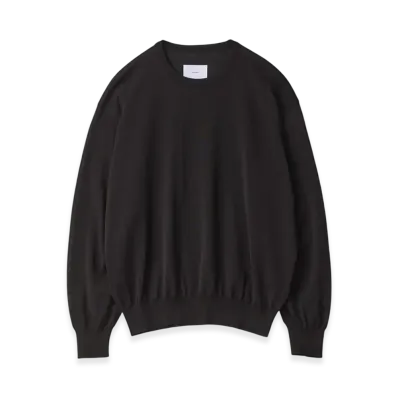 ssstein Wool Silk Knit Tucked LS "Black"
