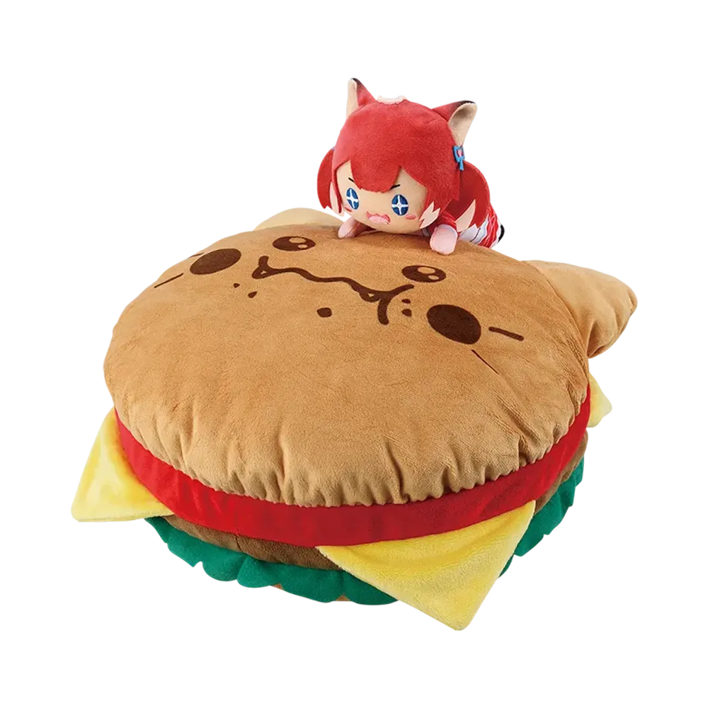 BANDAI "Ichiban Kuji" -Akami Karubi- A Prize Karubi Assault * Hamburger Cushion
