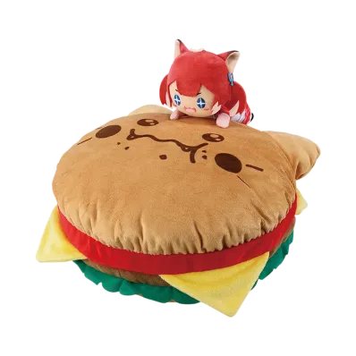 BANDAI "Ichiban Kuji" -Akami Karubi- A Prize Karubi Assault * Hamburger Cushion