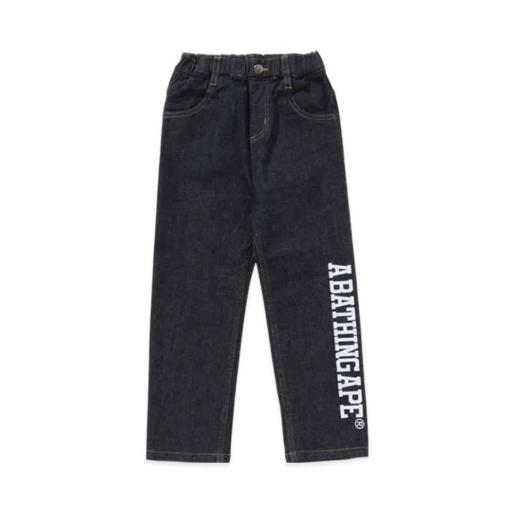 A BATHING APE10OZ Stretch Denim Tapered Pants "Black"