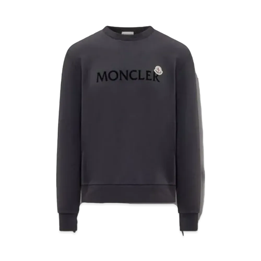 MONCLER Logo Sweatshirt  "Black"
