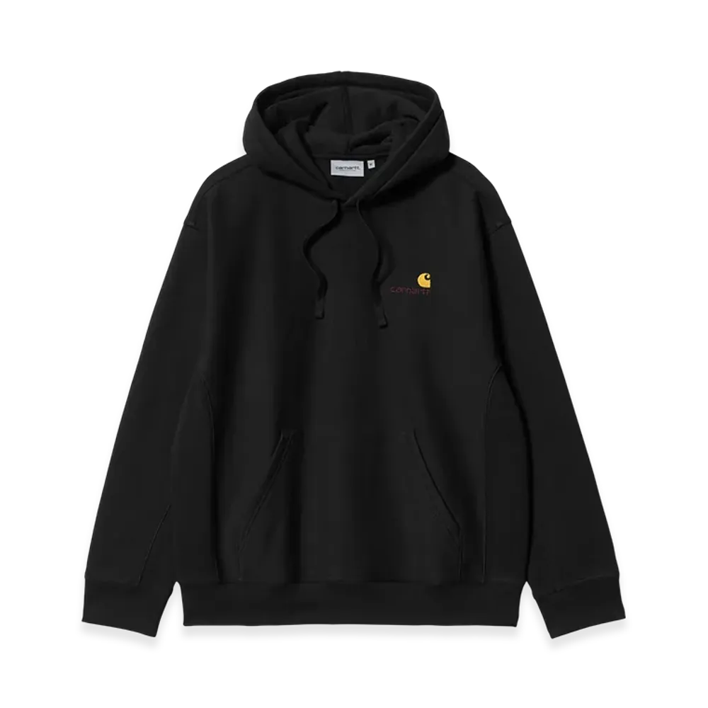 Carhartt WIP Hooded American Script Sweat "Black"