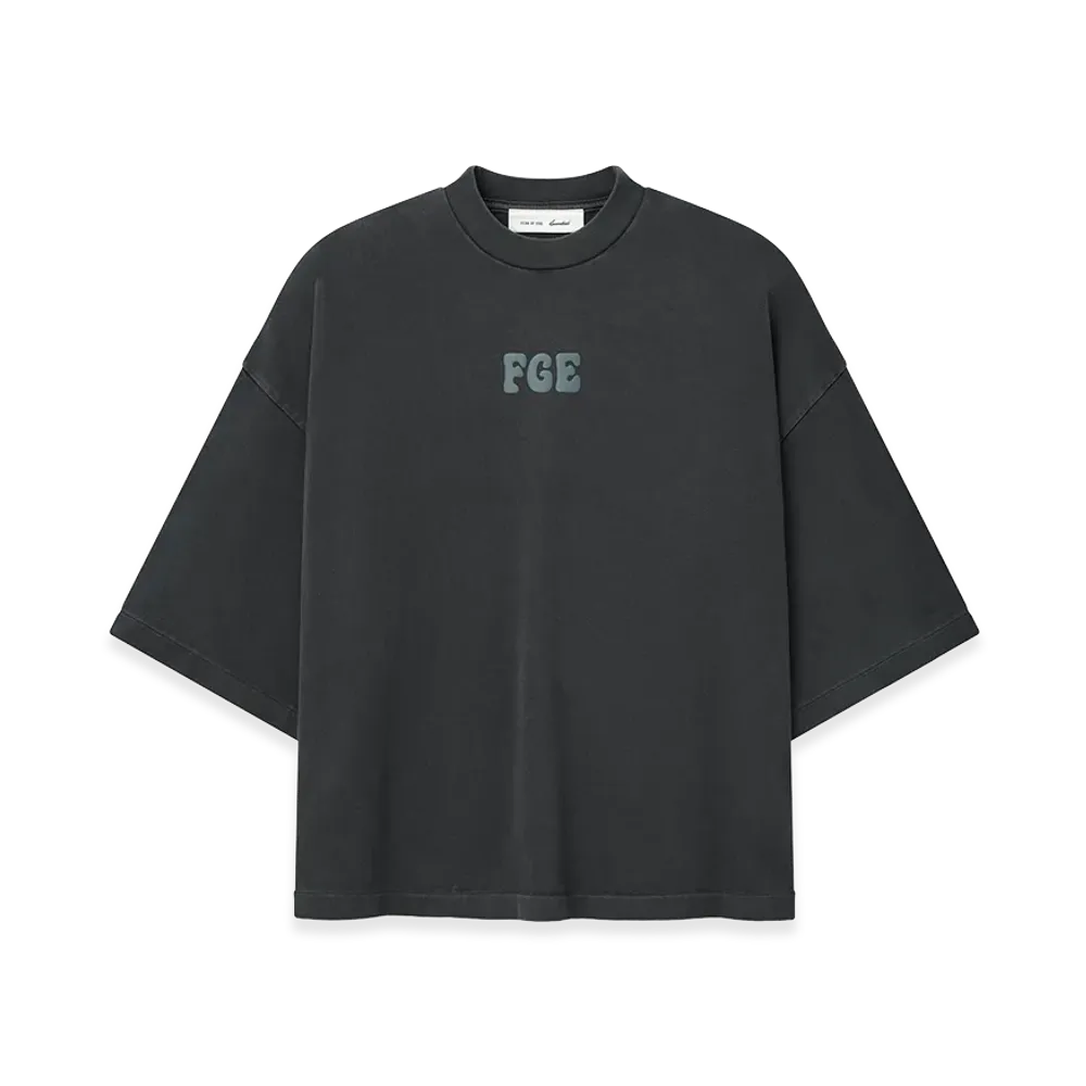 FEAR OF GOD ESSENTIALS Heavy Jersey Merch Tee Boxy Fit "Washed Iron Grey"