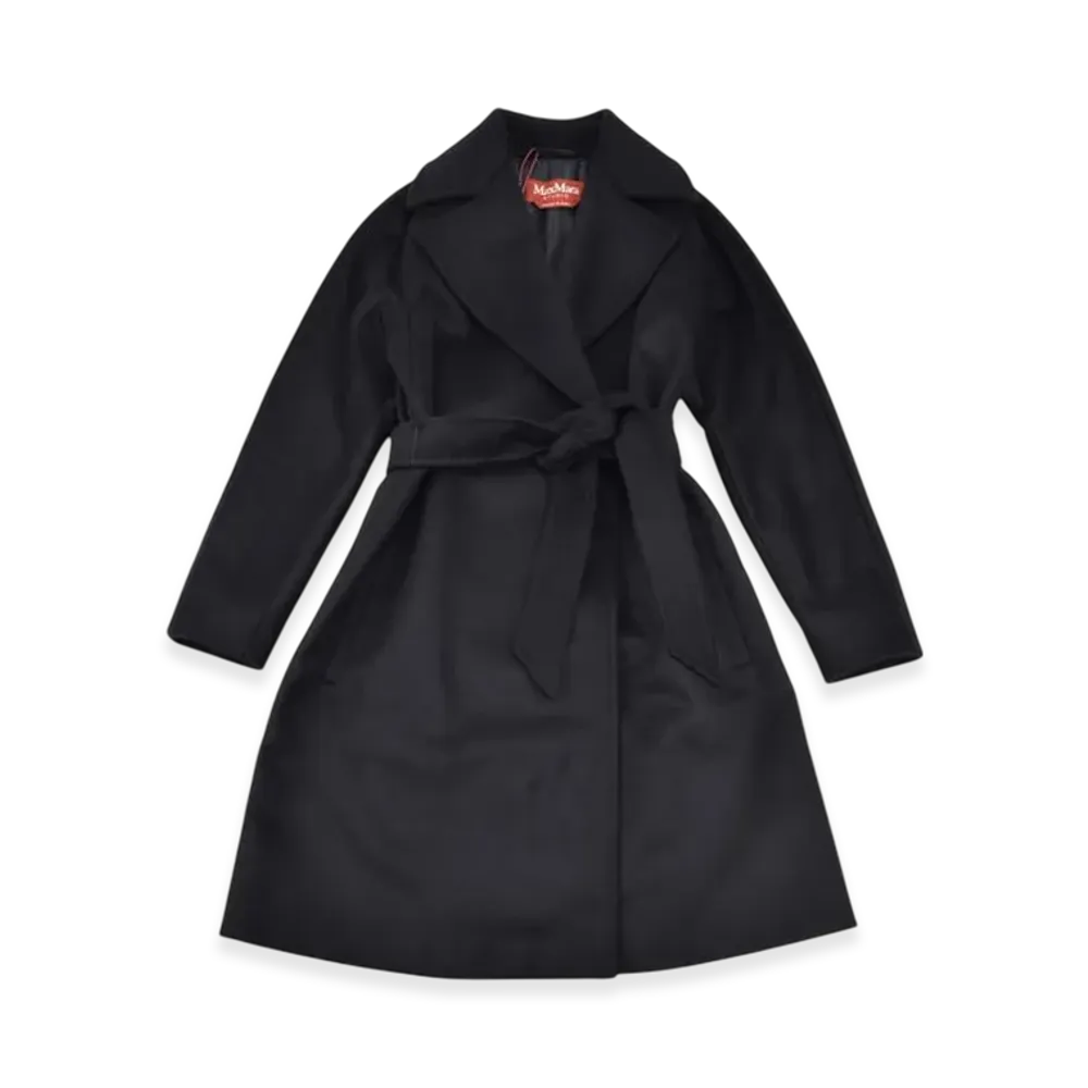 Max Mara Studio Dravena Wool Coat "Black"