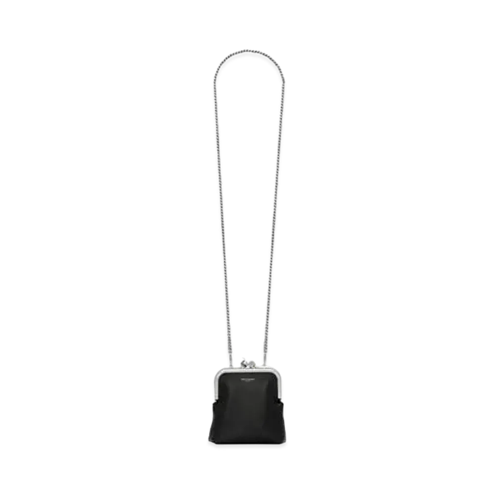 SAINT LAURENT Charniere Mini Bag In Lambskin "Black"