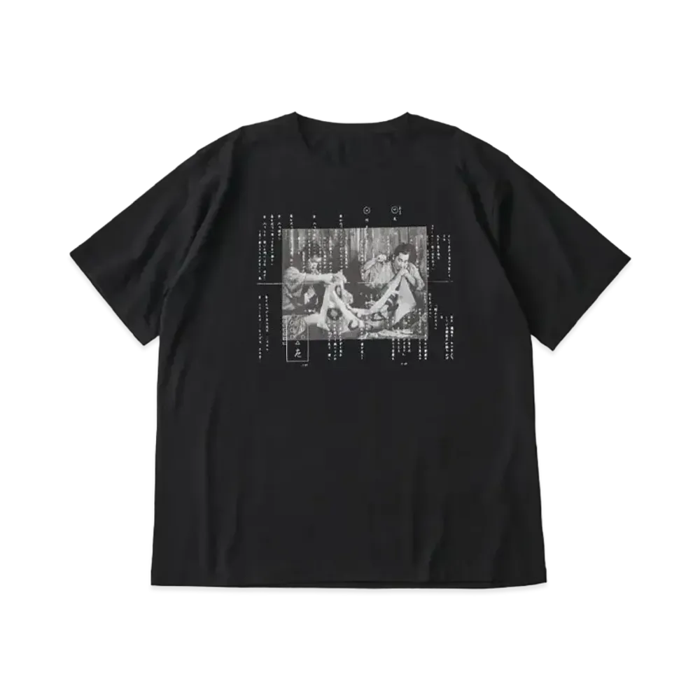 PORTER CLASSIC x Seven Samurai T-shirt Photo / Script 2 "Black"