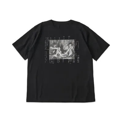 PORTER CLASSIC x Seven Samurai T-shirt Photo / Script 2 "Black"