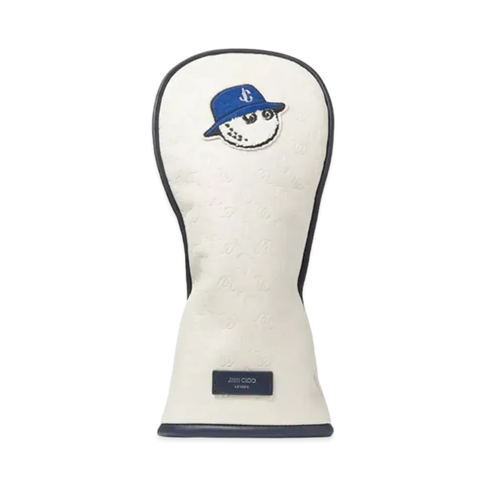 Jimmy Choo x Malbon Golf Head Cover Medium Embossed Leather Wood Cover "Latte"