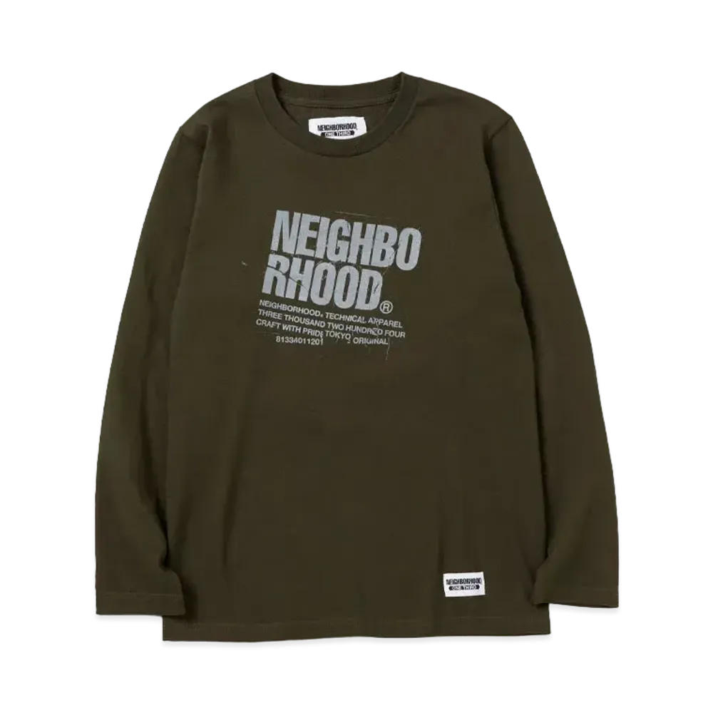 NEIGHBORHOOD OT . Tee LS-7 "Olive Drab"