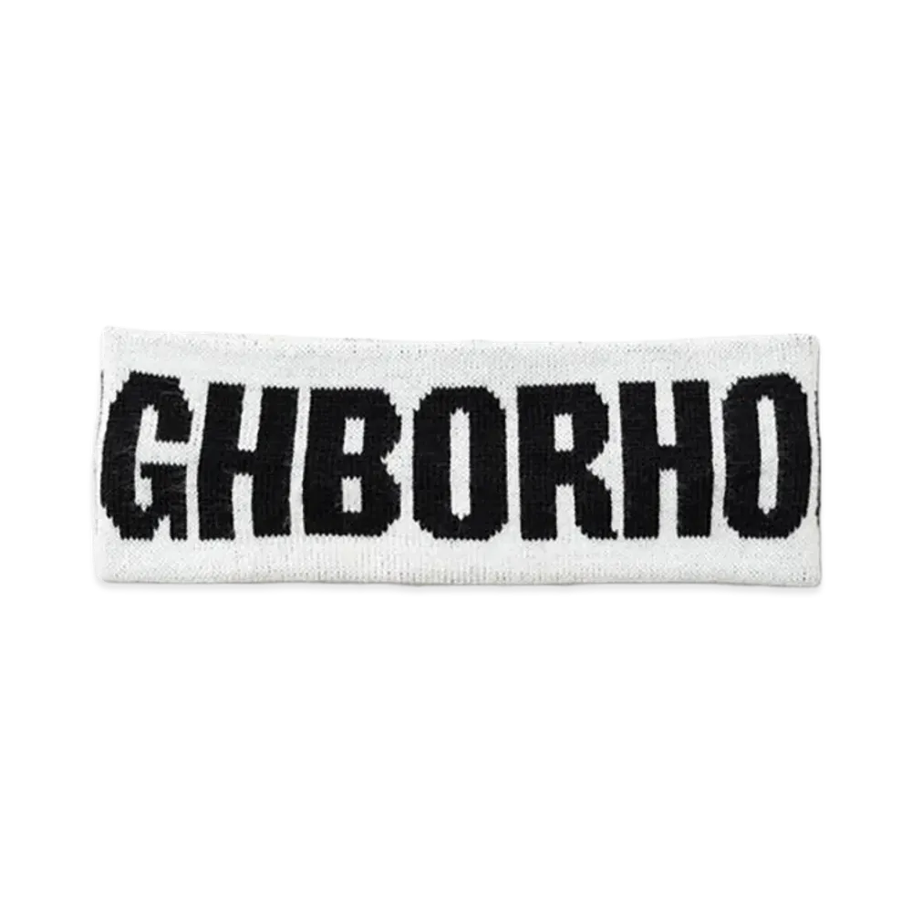 NEIGHBORHOOD Logo Hair Band "White"