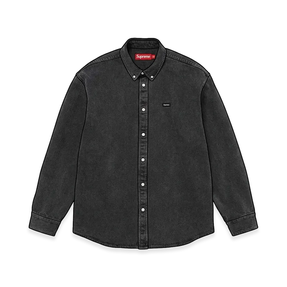Supreme Small Box Denim Shirt "Black"