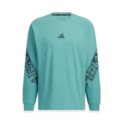 adidas Wording Pack Loose Fit Long Sleeve T-Shirt "Blue"