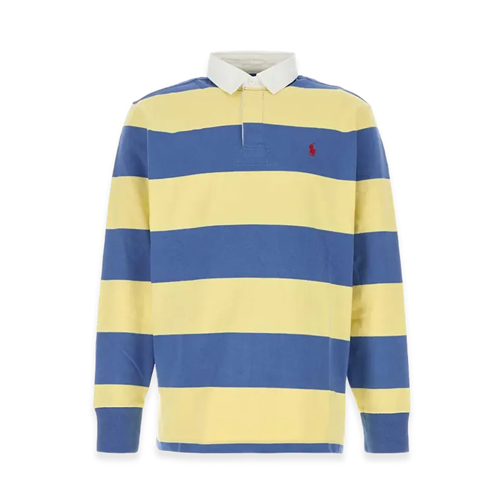 Polo Ralph Lauren Embroidered Cotton Polo Shirt "Yellow/Blue"