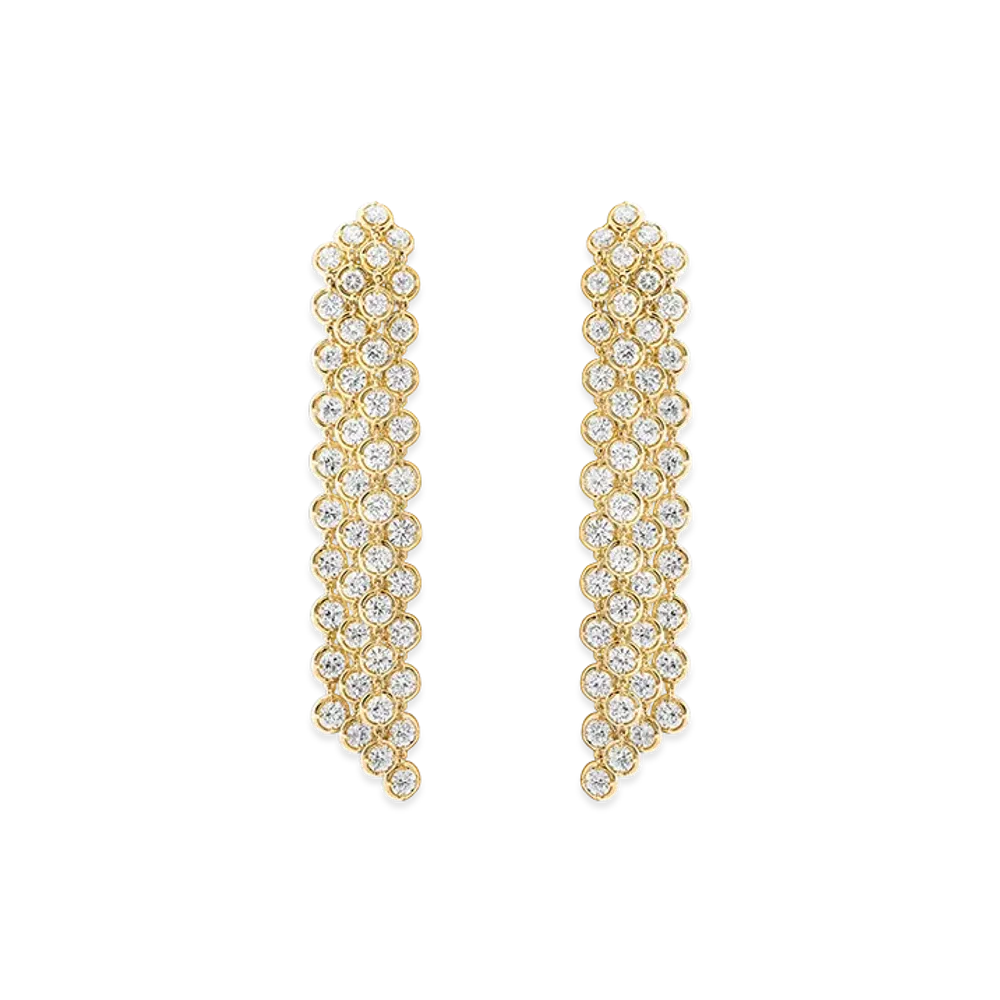 Van Cleef & Arpels Palmyre earrings "18K Yellow gold/Diamond"