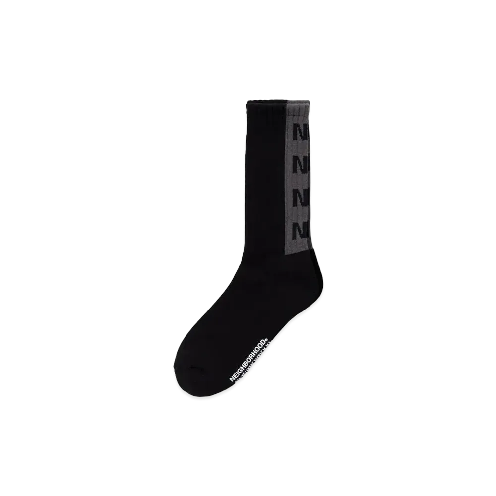 NEIGHBORHOOD NH Logo Socks "Black"