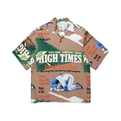 WACKO MARIA High Times / Hawaiian Shirt "Brown"