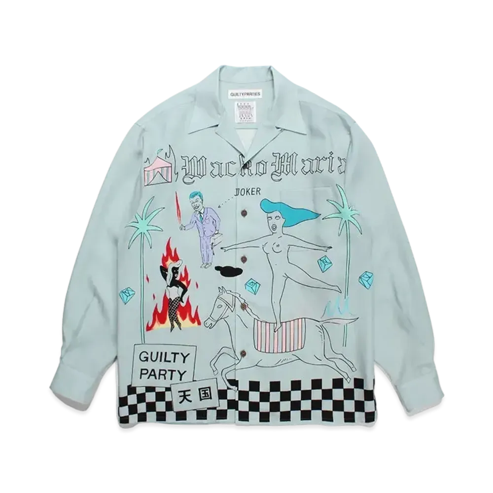 WACKO MARIA World Peace Project Hawaiian Shirt Type-2 "Blue"