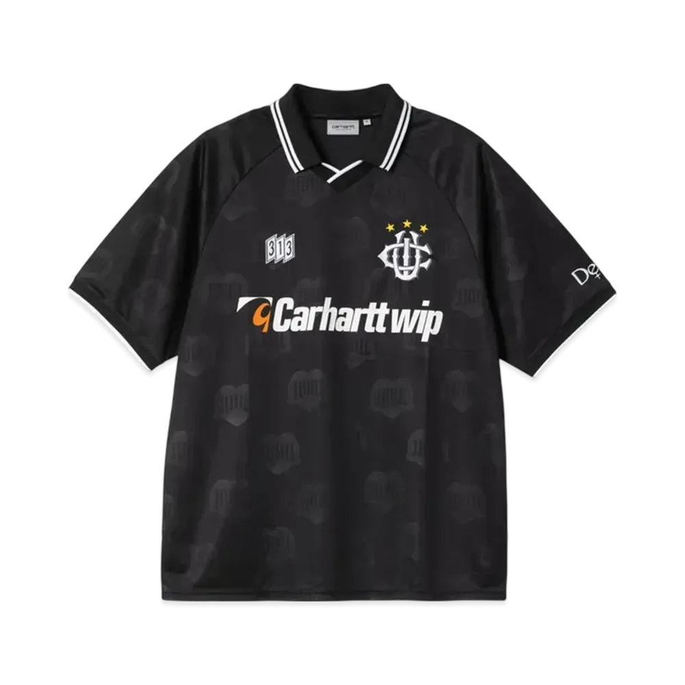 Carhartt WIP S/S Hartt's Football T-Shirt "Heart Train Jacquard Black"