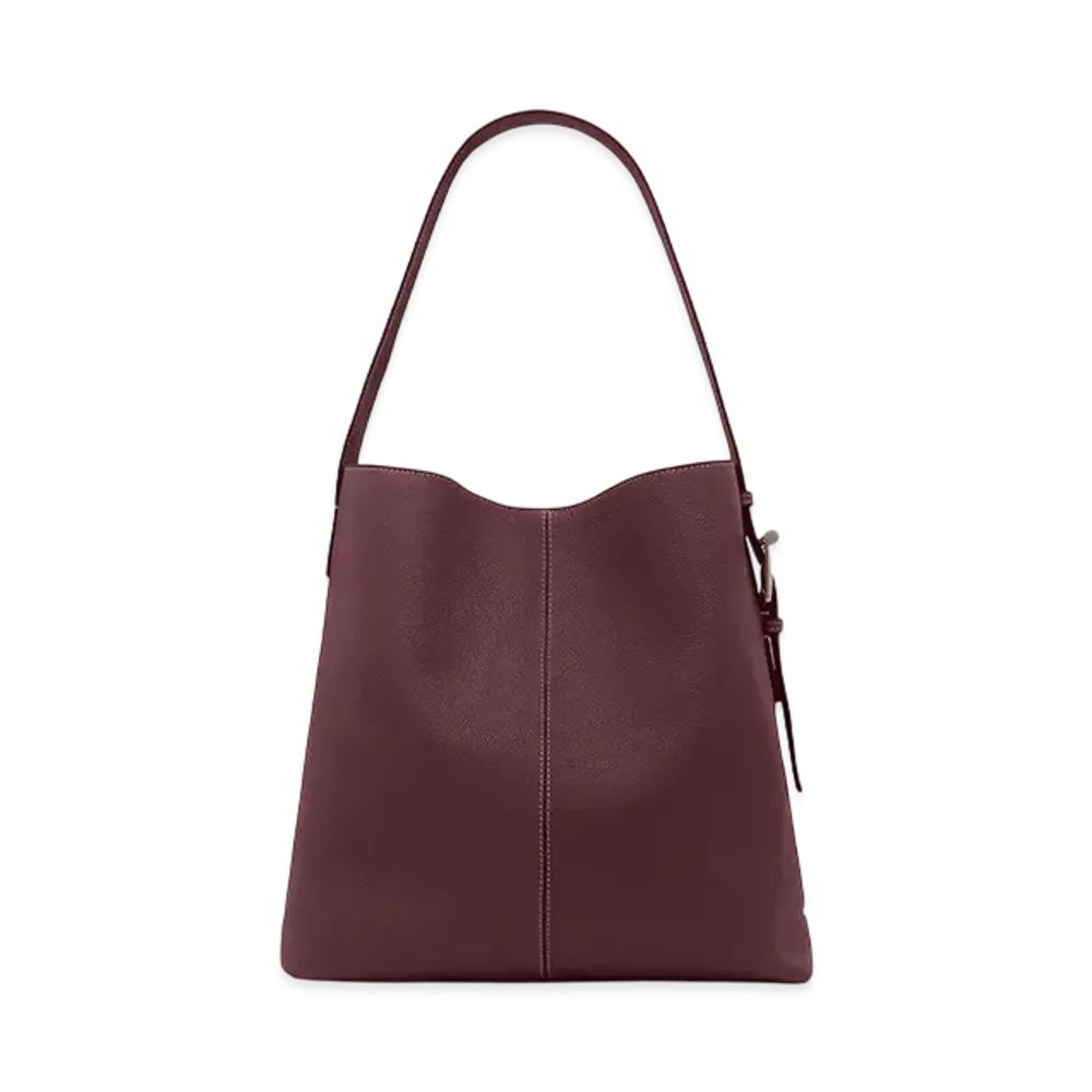 Alexander McQUEEN T-Bar Sling Shoulder Bag "Oxblood"