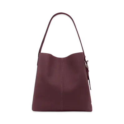 Alexander McQUEEN T-Bar Sling Shoulder Bag "Oxblood"
