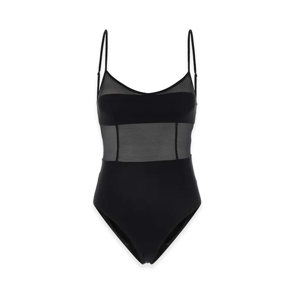 PRADA Women's Tulle Swimsuit "Black"