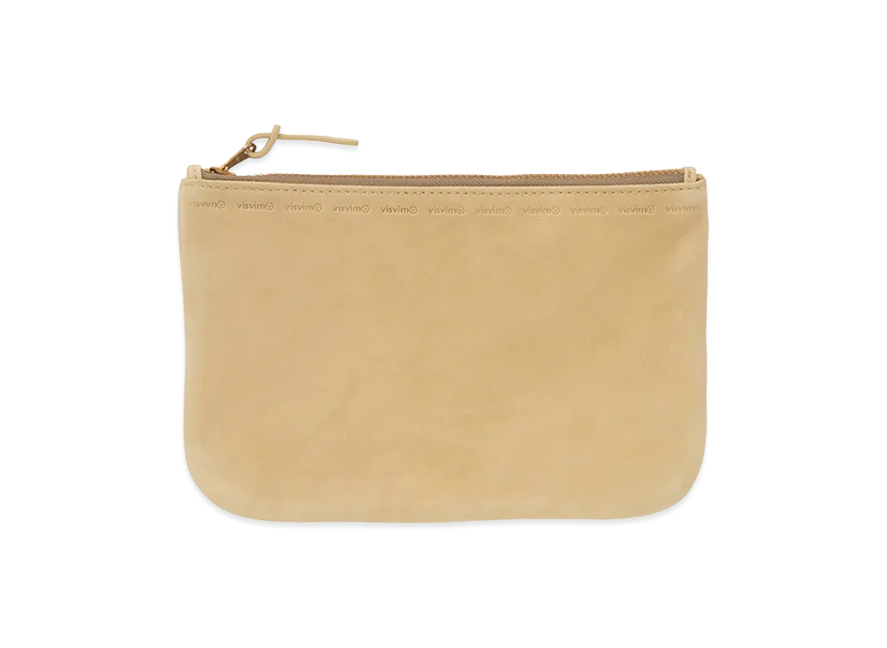visvim Leather Travel Pouch "Beige"