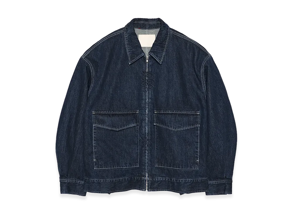 Graphpaper Selvage Denim Zip Jacket Dark Fade "Indigo"