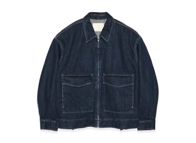 Graphpaper Selvage Denim Zip Jacket Dark Fade "Indigo"