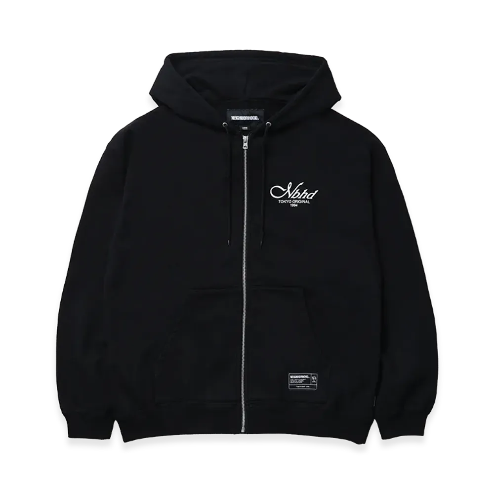 NEIGHBORHOOD Staple Sweat Zip Hoodie LS "Black"