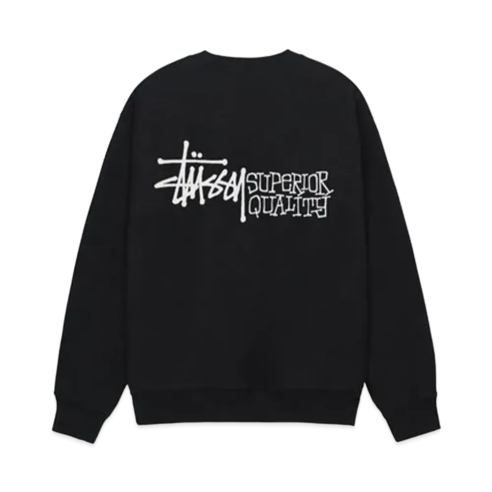 Stussy Superior Quality Crew "Black"