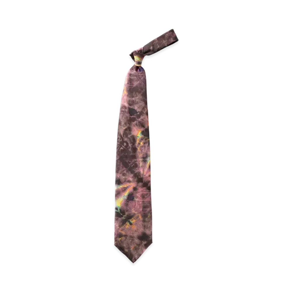 NEEDLES Neck Tie - Printed Silk "Purple"
