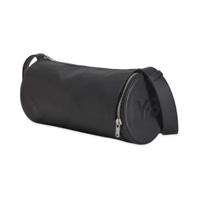 Y-3 Leather Barrel Bag "Black"