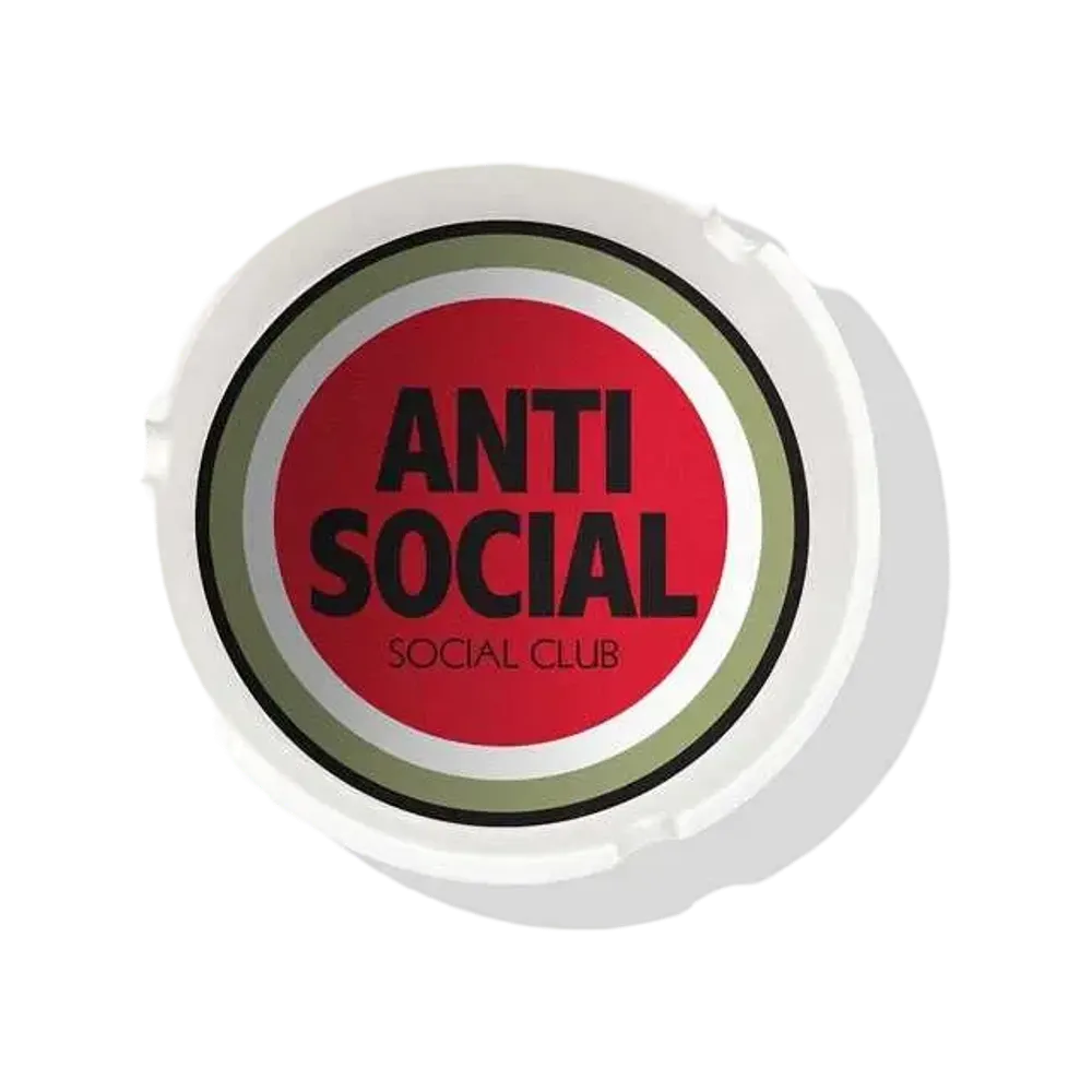 ANTI SOCIAL SOCIAL CLUB Bullseye Ashtray "White"