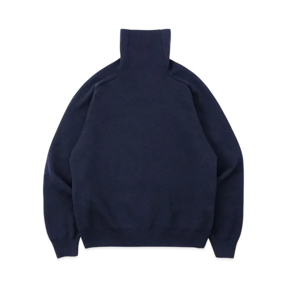 everyone Milano Rib Knit Turtle Sweater "Navy"